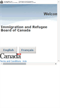 Mobile Screenshot of irb.gc.ca