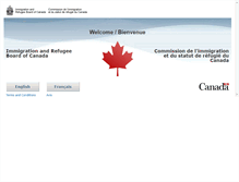 Tablet Screenshot of irb.gc.ca